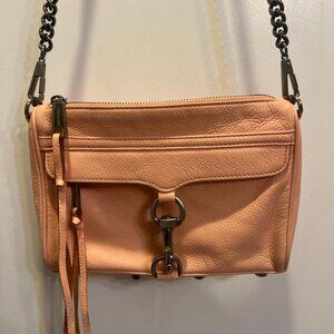 Rebecca Minkoff Peach Leather Crossbody Bag